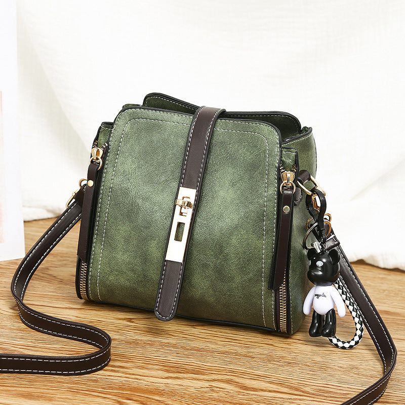 🎁Hot Sale 70% OFF⏳High-Quality PU Crossbody Bag with Doll Decor